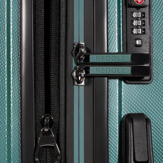 Redolz Essentials 14 4 wheels Suitcase set 3-piece with expansion pleat