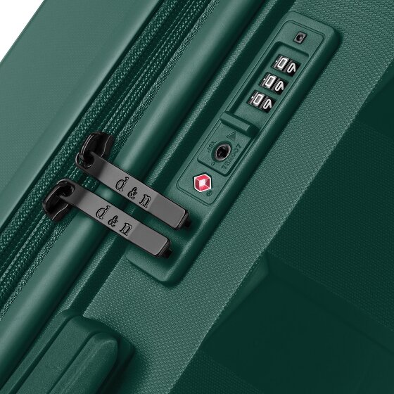 d&n South Dakota 4 wheels Trolley L 76 cm with expansion pleat