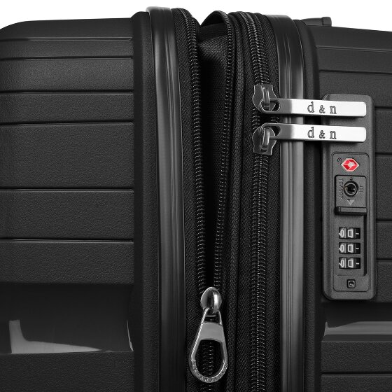 d&n Travel Line 4300-Plus 4 wheels Trolley L 76 cm with expansion pleat