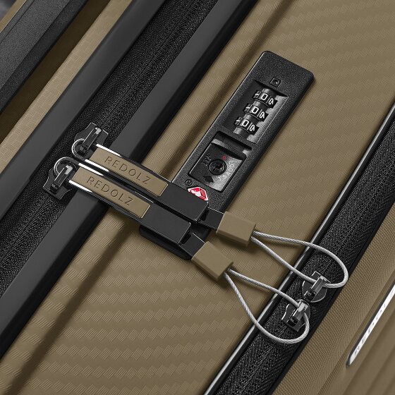 Redolz Essentials 17 4-wheel cabin trolley 55 cm soft-pocket laptop compartment