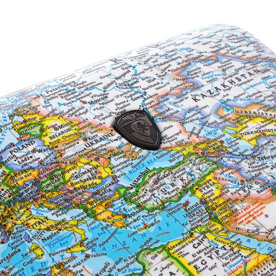 Heys Black Camo 4 wheels Suitcase set 3-piece with expansion pleat