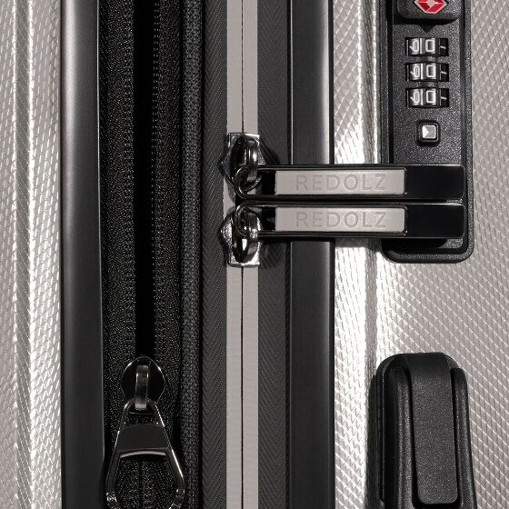 Redolz Essentials 14 4 wheels Suitcase set 3-piece with expansion pleat