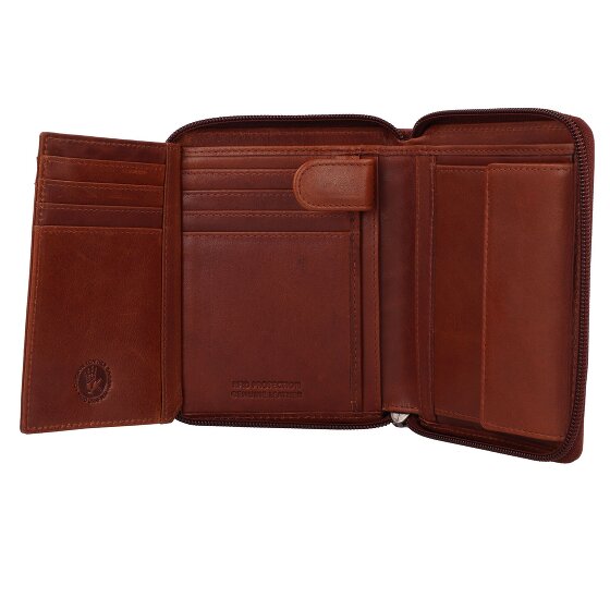Greenburry Vintage Wallet RFID protection Leather 12.5 cm