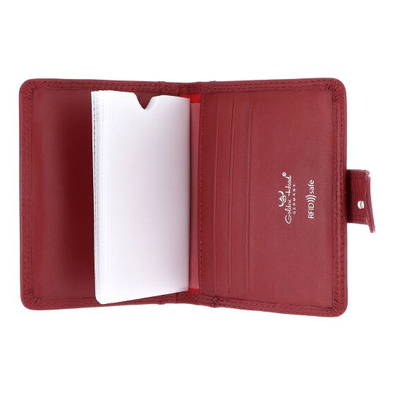 Golden Head Polo Credit card case RFID protection Genuine Leather 8 cm