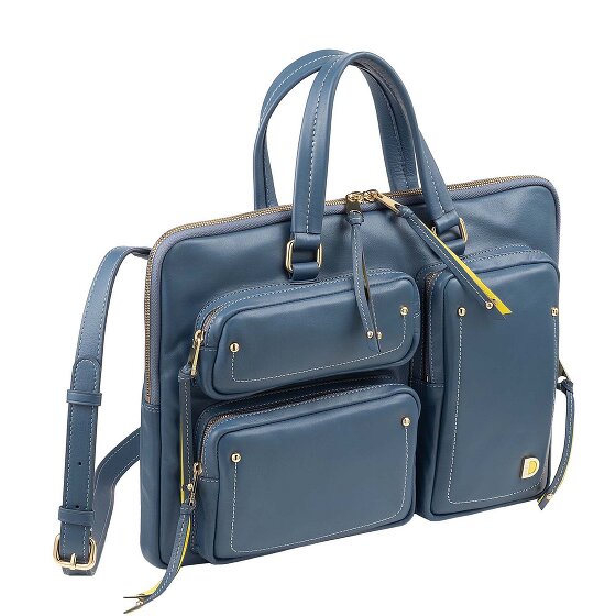 DuDu Pocket Briefcase Genuine Leather 36 cm Laptop compartment