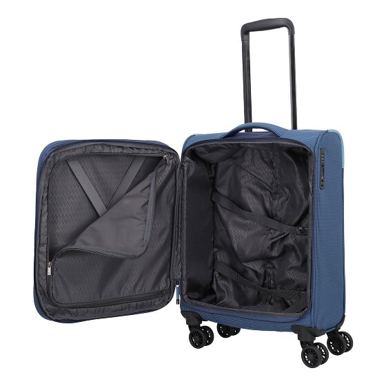 Travelite Corsiica 4 wheels Cabin trolley S 55 cm with expansion pleat