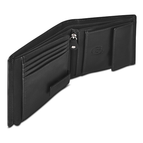 Bugatti Valencia Wallet RFID protection Genuine Leather 12 cm