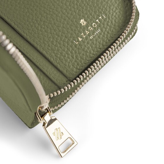 Lazarotti Bologna Leather XL Double Zip-Around Wallet, RFID-Protected, 20 cm