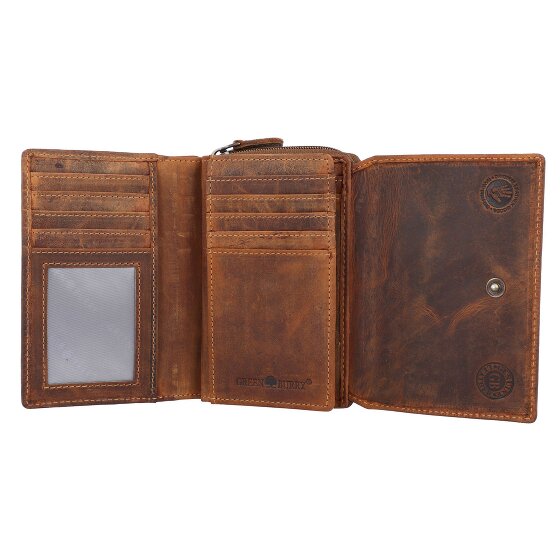 Greenburry Vintage wallet RFID leather 14 cm