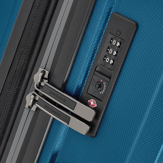 Pactastic Collection 01 4-wheel suitcase set, 3 pieces, with expansion fold