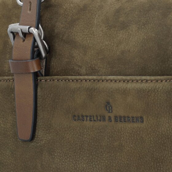 Castelijn & Beerens Nubuck Shoulder Bag Leather 40 cm Laptop compartment