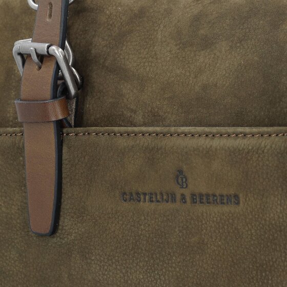 Castelijn & Beerens Nubuck Shoulder Bag Leather 40 cm Laptop compartment
