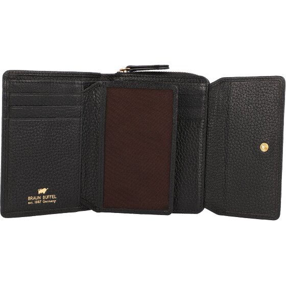 Braun Büffel Asti Wallet RFID protection Genuine Leather 12 cm