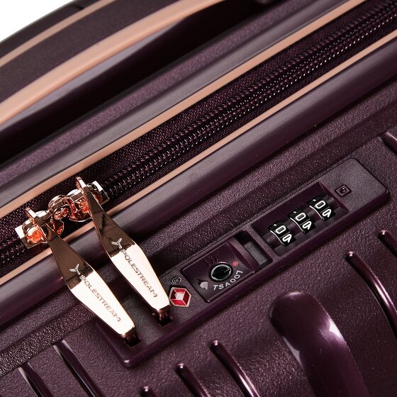 Polestream Paris 4 wheels Cabin trolley 55 cm with expansion pleat