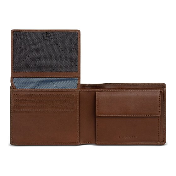 Bugatti Due Wallet RFID protection Leather 11.5 cm