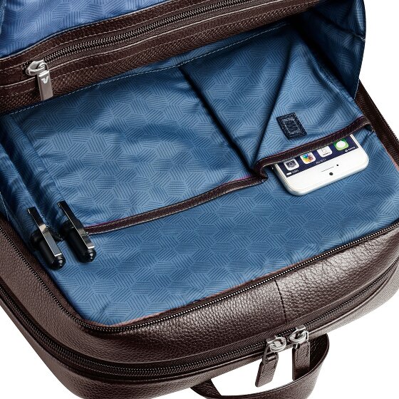 Roncato Alaska Business backpack RFID protection Leather 42 cm Laptop compartment