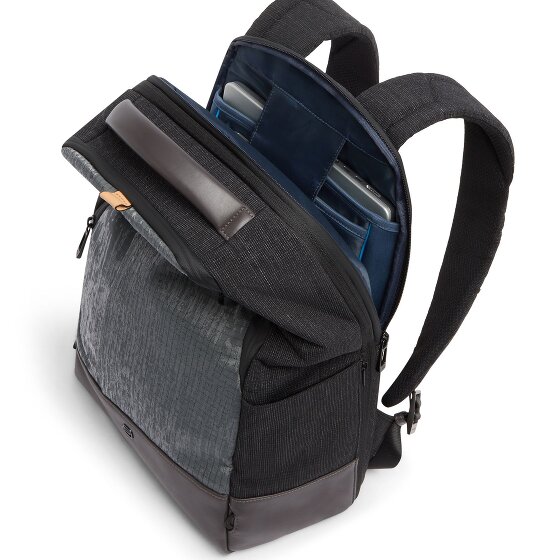Piquadro Sync Daypack RFID protection Genuine Leather 47 cm Laptop compartment