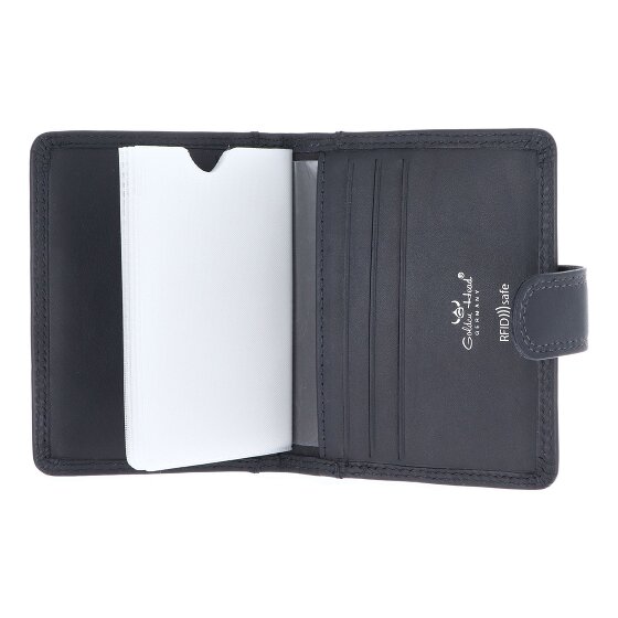 Golden Head Polo Credit card case RFID protection Genuine Leather 8 cm