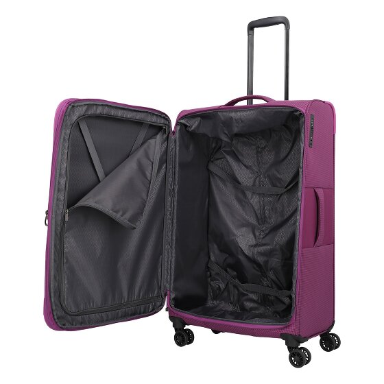 Travelite Corsiica 4 wheels Trolley L 77 cm with expansion pleat