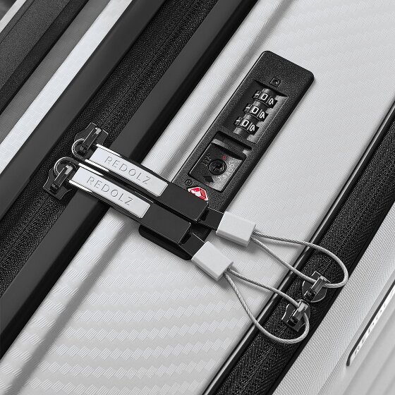 Redolz Essentials 17 4-wheel cabin trolley 55 cm soft-pocket laptop compartment