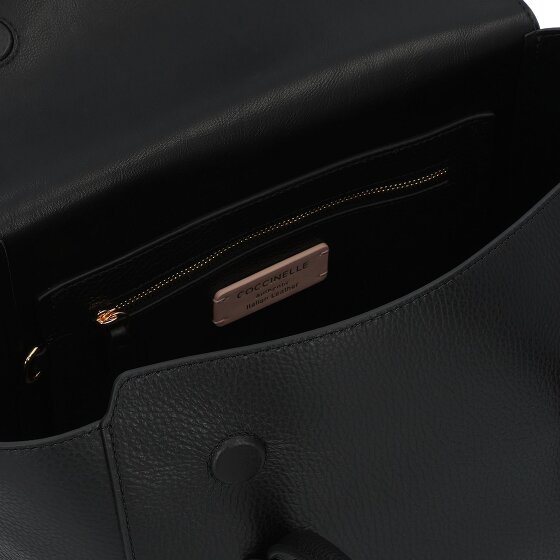 Coccinelle Double Beat Shoulder Bag Genuine Leather 31 cm