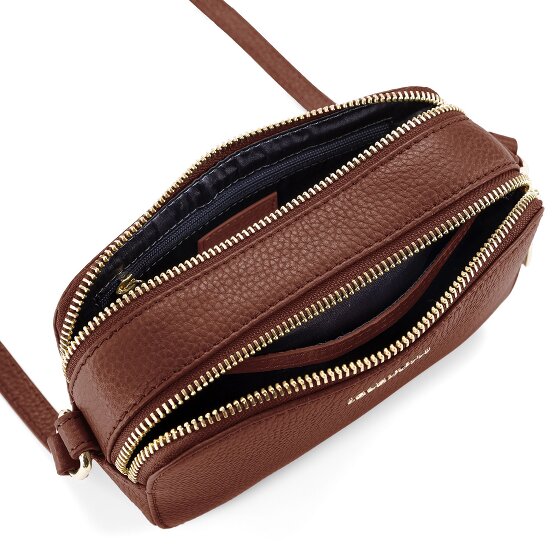 Lazarotti Bologna Leather Shoulder Bag Camera-Bag Leather Double-Zip 18 cm