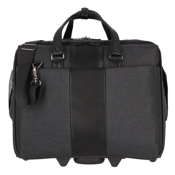 Dermata 2 wheels Business trolley 46 cm Laptop compartment