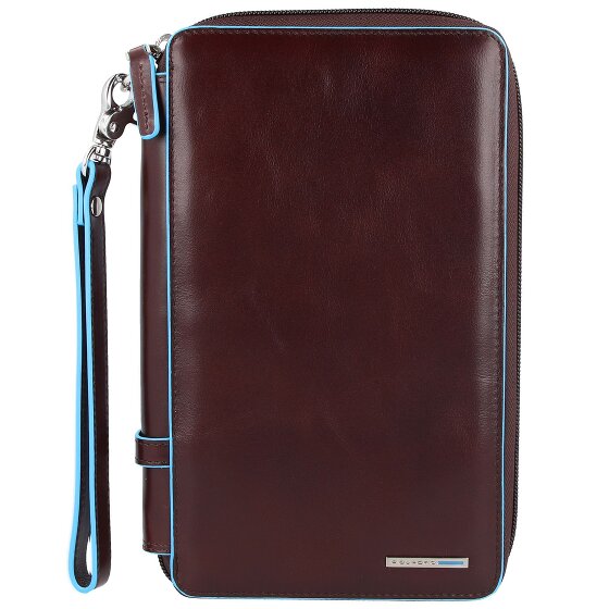Piquadro Blue Square travel passport case leather 14 cm