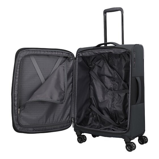 Travelite Corsiica 4 wheels Trolley M 67 cm with expansion pleat
