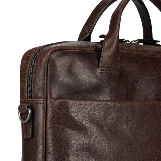 Jost Glasgow Briefcase Genuine Leather 37 cm Laptop compartment