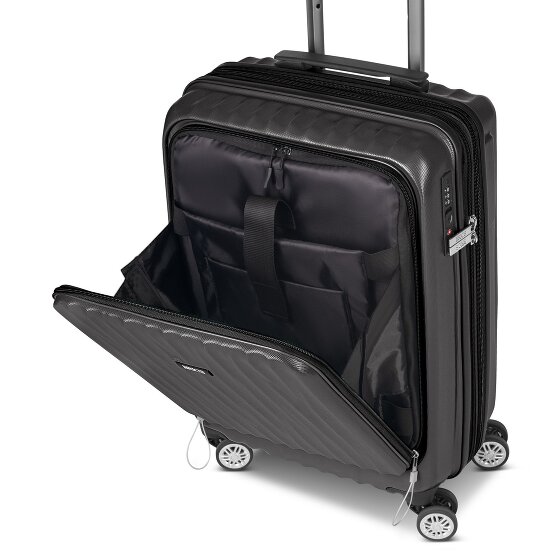 Bric's Cervia 2.0 4 wheels Cabin trolley S 55 cm Laptop compartment with expansion pleat