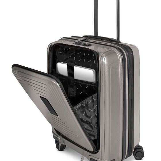 Redolz Essentials 14 4-wheel suitcase set 2 pcs. laptop compartment with expansion fold