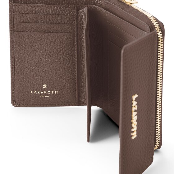 Lazarotti Bologna Leather Zip-Around Wallet, Leather, 12 cm