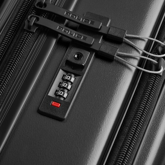 Police Dublin 4 wheels Cabin suitcase S 54 cm Laptop compartment Expandable