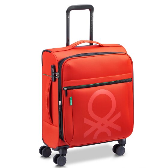 Delsey Paris x Colors Benetton Color Block 4-wheeled cabin trolley 55 cm with expansion fold