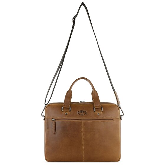 Klondike 1896 Gold Brain briefcase leather 35 cm laptop compartment