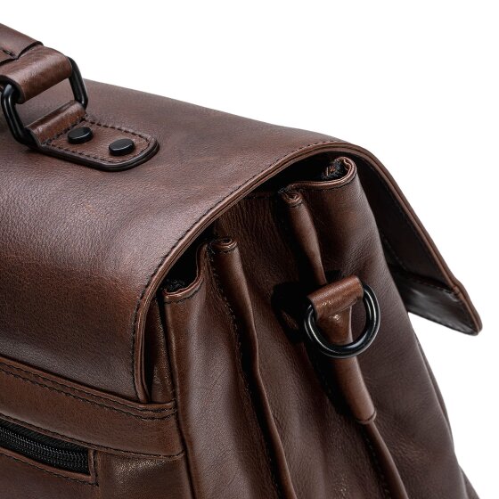 Farmhood Memphis briefcase XXL 3 compartments leather 39 cm
