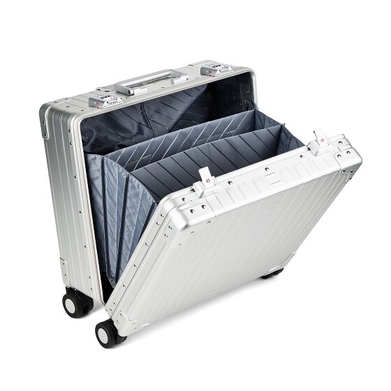 Aleon Deluxe 4-Wheel Aluminum Wheeled Briefcase, 45 cm