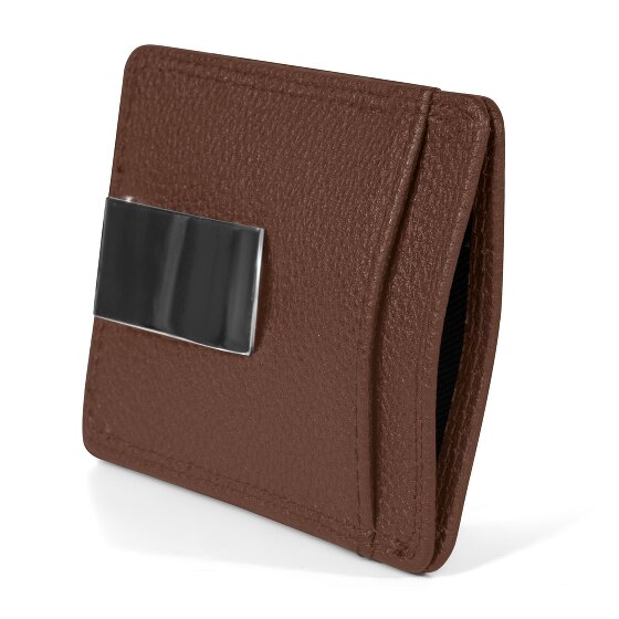 Redolz Leather Essentials credit card holder RFID leather 7 cm with money clip