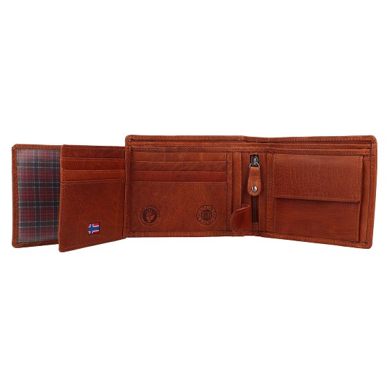 Greenburry House of Norway Wallet RFID protection Leather 13 cm