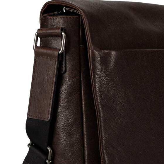 Jost Glasgow Briefcase RFID protection Genuine Leather 34 cm Laptop compartment