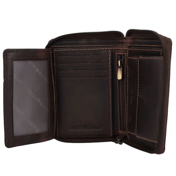 Greenburry Tornado Wallet RFID protection Leather 10 cm