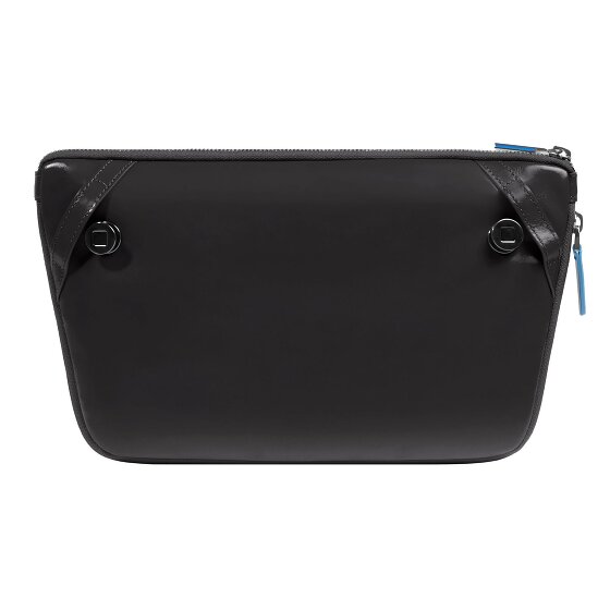 Piquadro Blue Square Shoulder bag Leather 30 cm