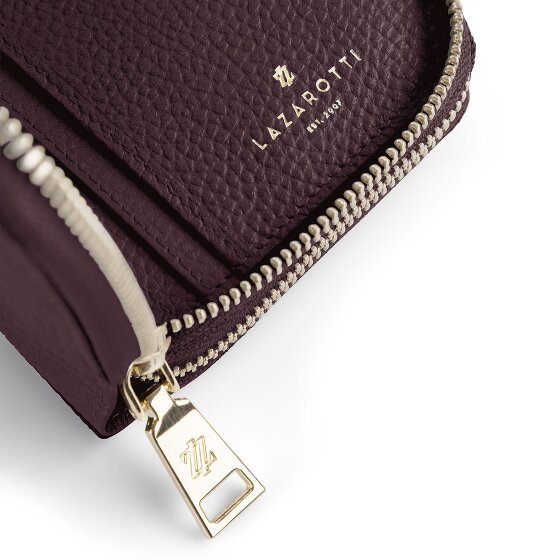 Lazarotti Bologna Leather XL Double Zip-Around Wallet, RFID-Protected, 20 cm