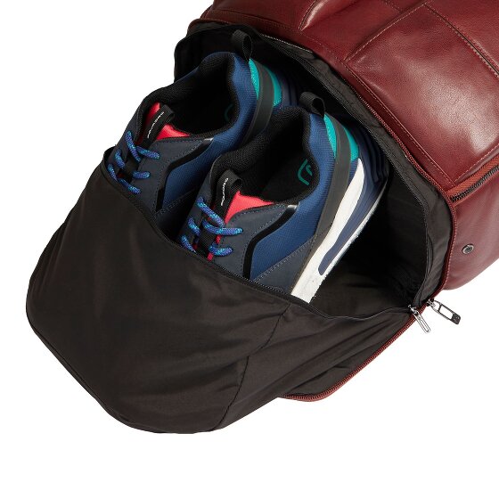 Piquadro Zaino travel backpack RFID leather 44 cm laptop compartment