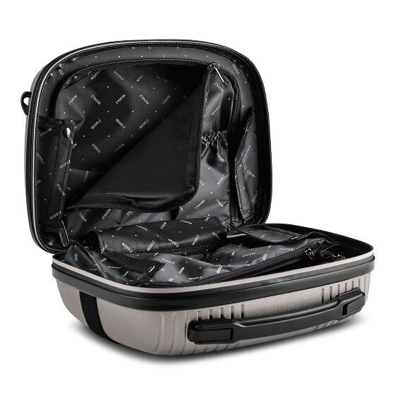 Redolz Essentials14 4-wheel suitcase set Beautycase 4 pce with expansion fold laptop compartment