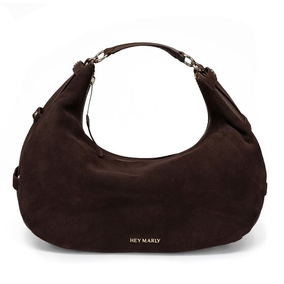Hey Marly Lifetime Sister Suede Shoulder Bag M Genuine Leather 35 cm