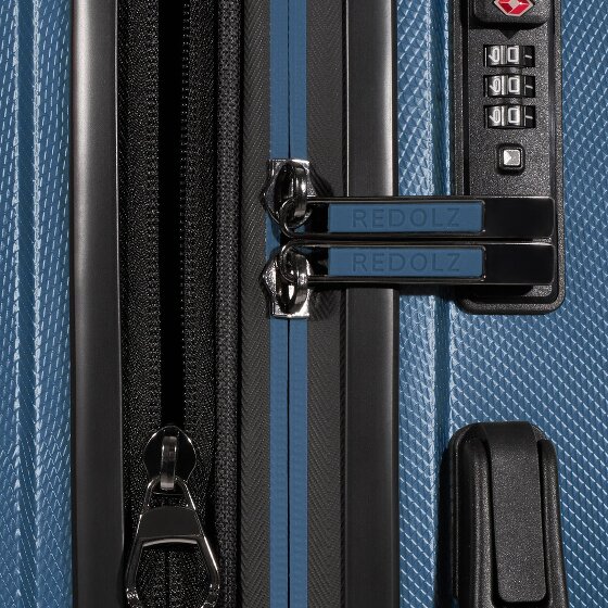 Redolz Essentials 14 4-wheel suitcase set + beauty case 4 pcs. with stretch fold