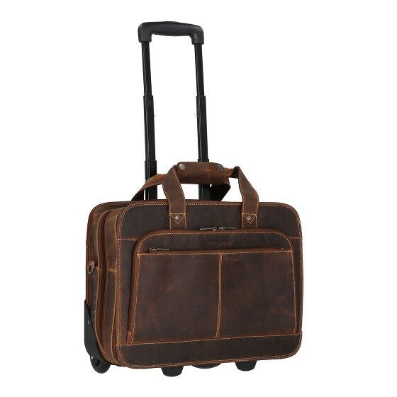 Greenburry Vintage 2 wheels Business trolley 33 cm Laptop compartment