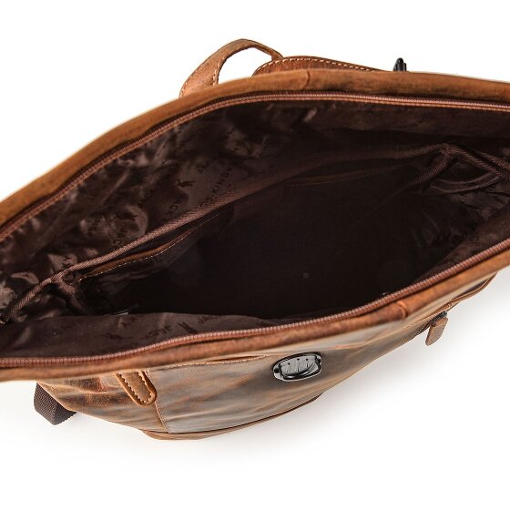 Jack Kinsky Baltimore 15 Business backpack Genuine Leather 43 cm Laptop compartment